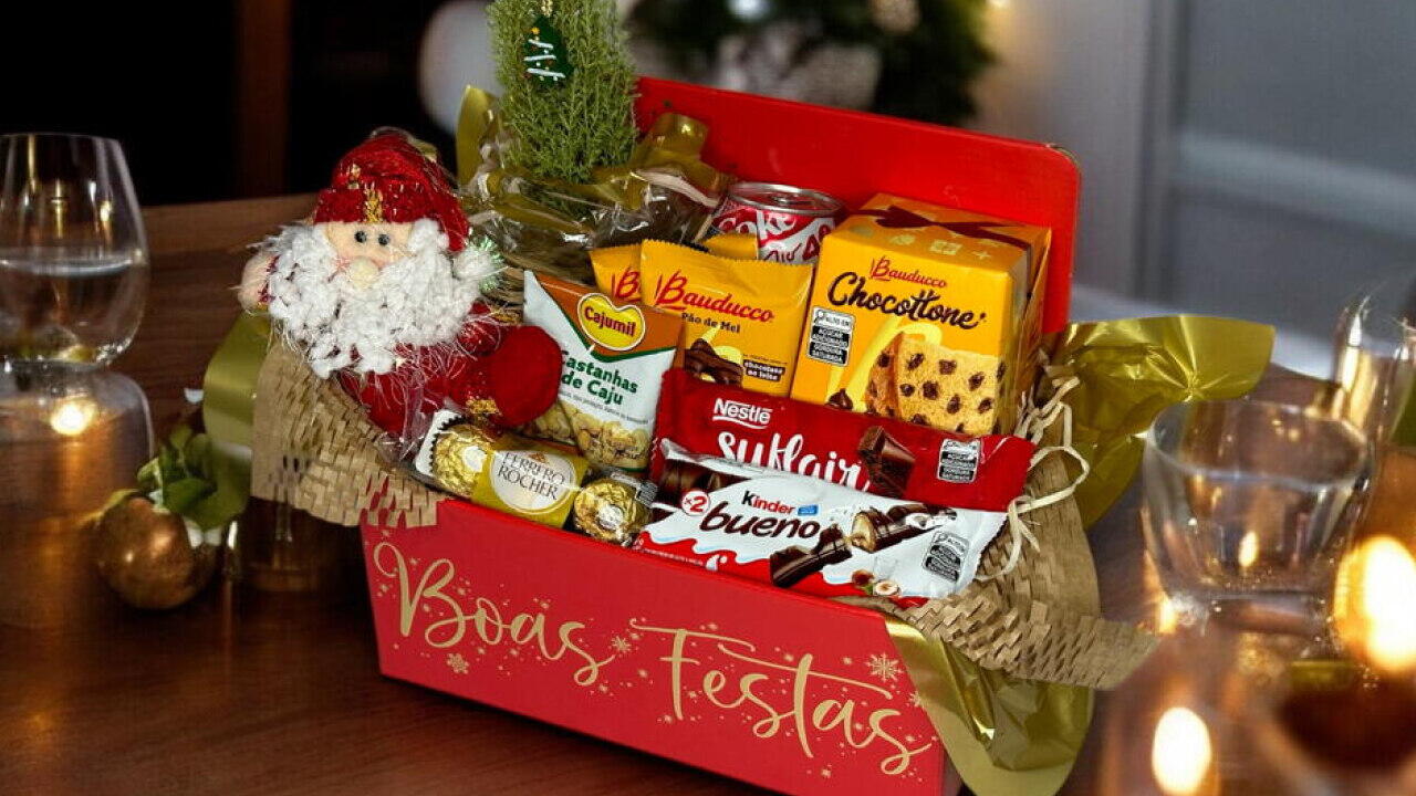 lista de cesta de Natal