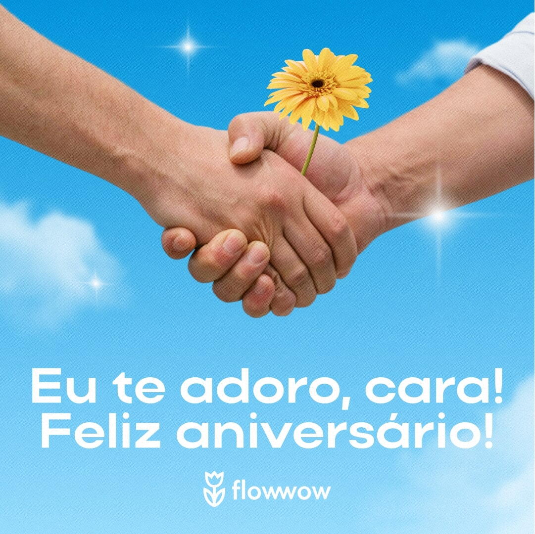 Cartão feliz aniversário masculino