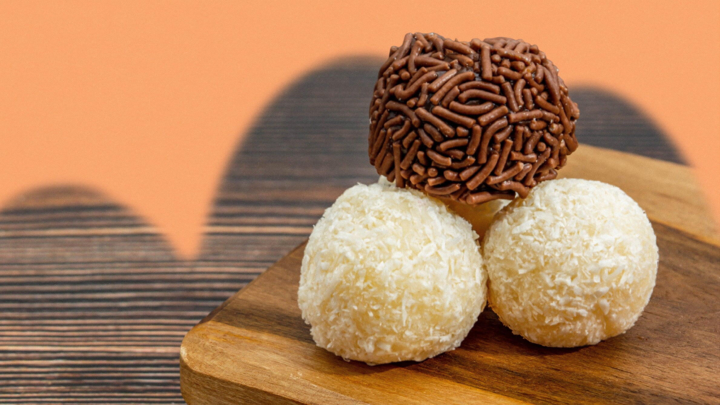Tipos variados de brigadeiros