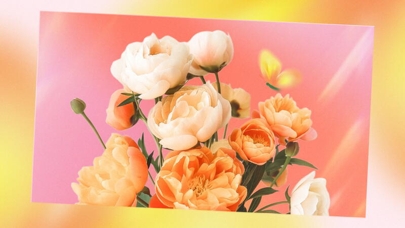 Cartões com flores
