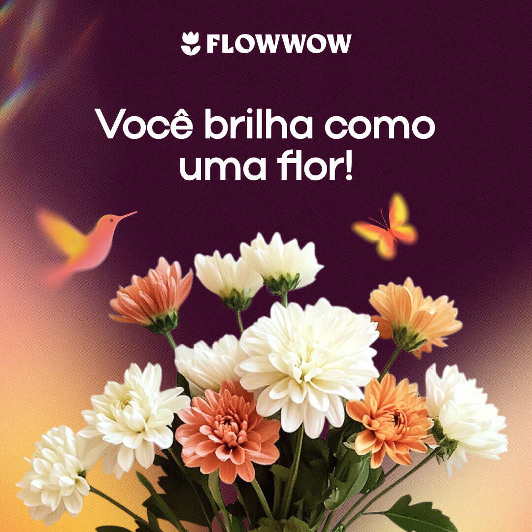 cartão de flores