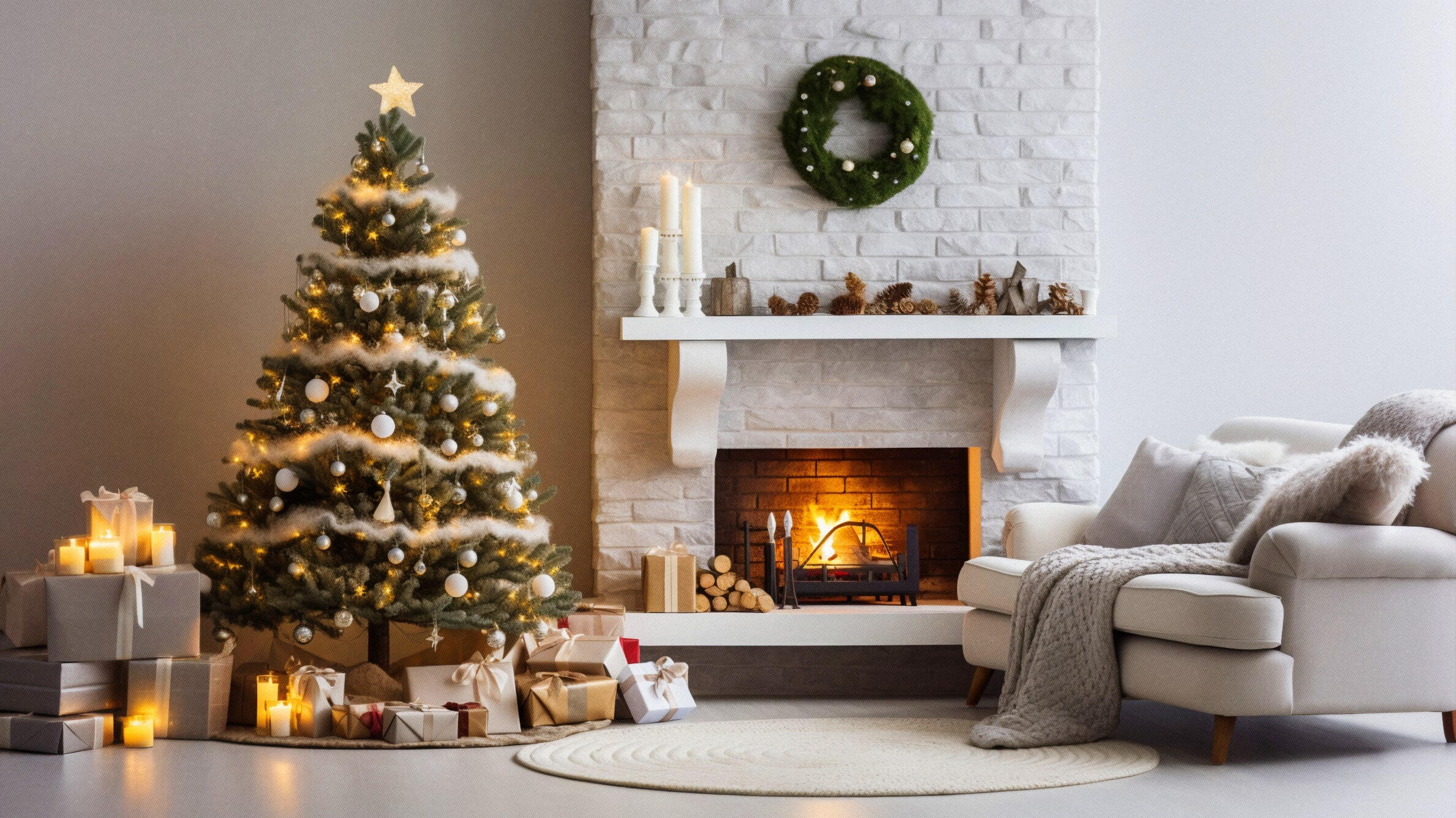 ideias de decoração de natal para sala