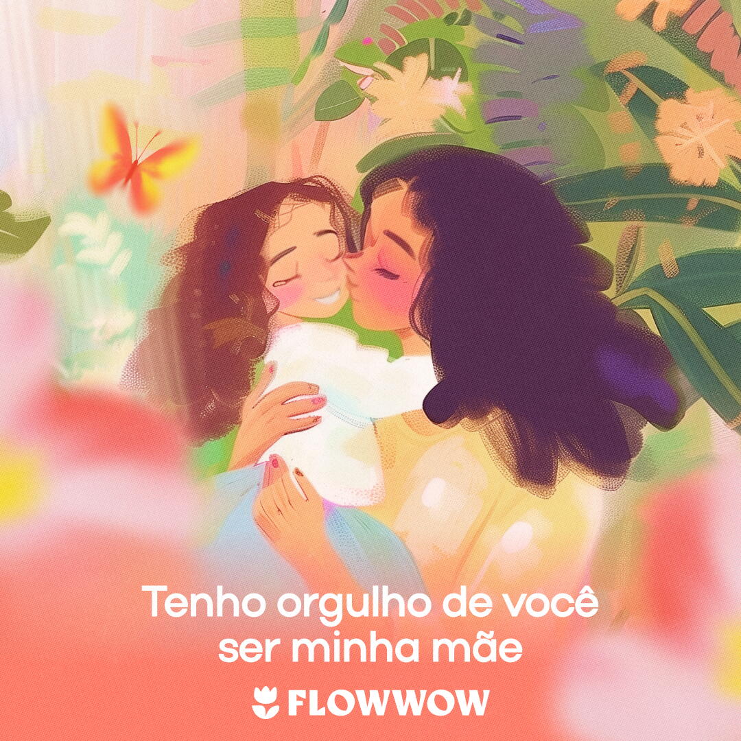 Cartão dia das mães criativo