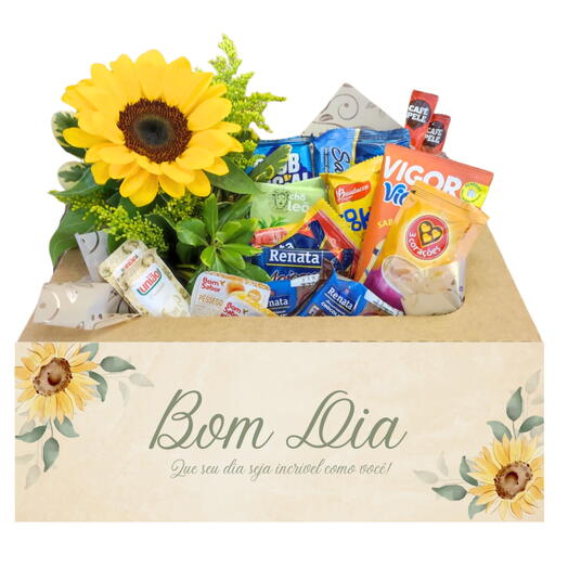 Cesta de Cafe Doce Girassol