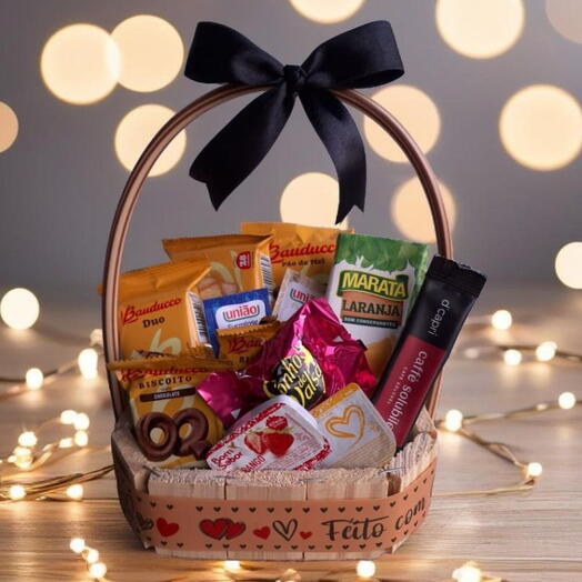 Cesta Cafe da Manhã e Tarde Mini Encanto