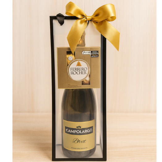 Presente Premium com Espumante e Ferrero Rocher