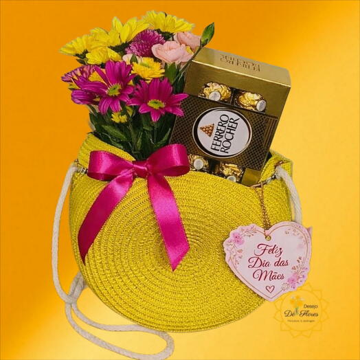 Bolsa Raizes de Amor Amarela —🌷 EXCLUSIVO DIA DAS MÃES