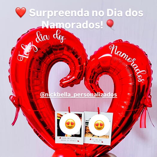 Balão de coração vazado ! Dia dos namorados