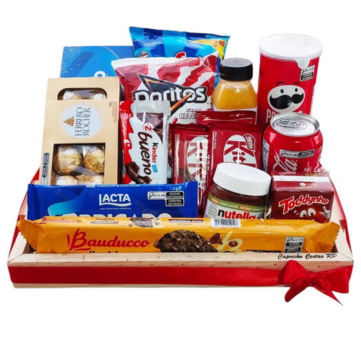 Cesta de Chocolates e Guloseimas