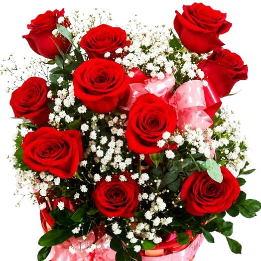 Cesta Alegria de Rosas