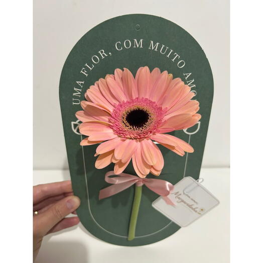 Cartão de Flor Rosa