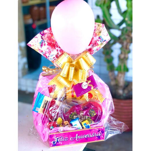 Cesta Carinho Rosa