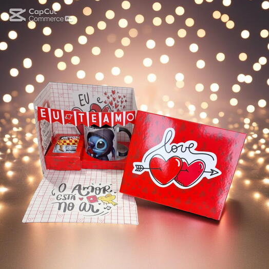 Presente Namorados Na Caixa Surpresa "Eu Te Amo" Com Chocolates