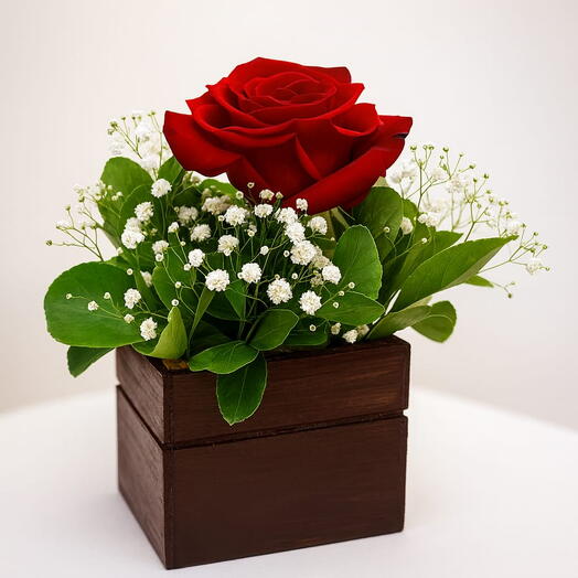 Arranjo Rosa Solitaria - Colombiana - Classico 1