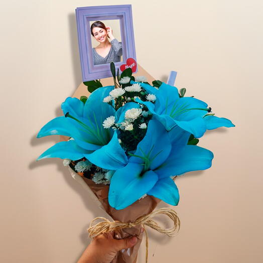 Buquê de Lirios Azul