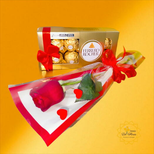 Rosa Natural com Ferrero Rocher -🌷 DIA DAS MÃES