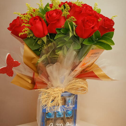 Buquê Rosas Vermelhas "Eu te amo"