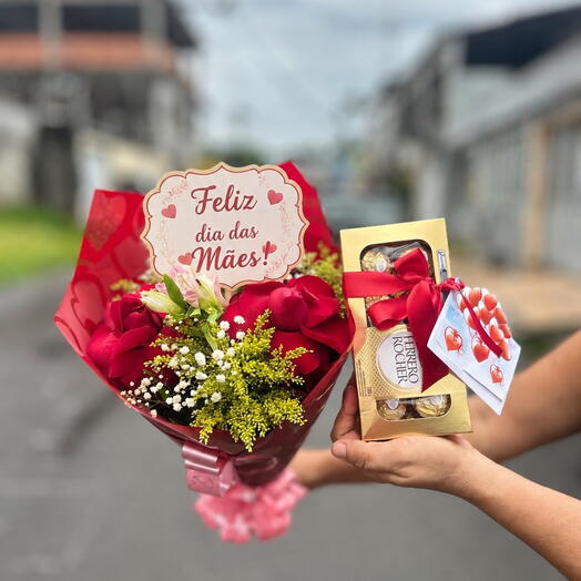 Buquê mães c/ ferrero