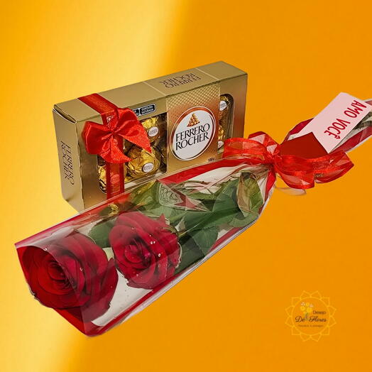Rosas com Chocolate