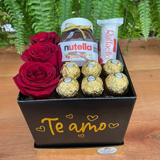 Box Rosas e Chocolates