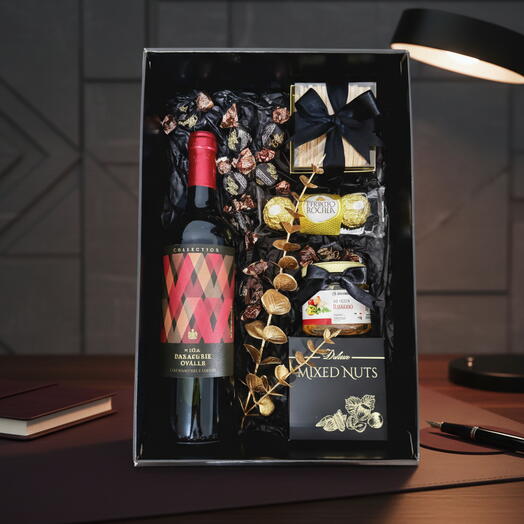 Cesta de Presente Gourmet Black Style