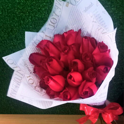 Bouquet 30 Rosas Vermelhas Love