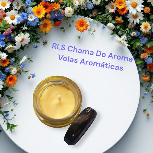 Vela Aromatica Baby Yellow Flor de Laranjeiras e Frutas Citricas