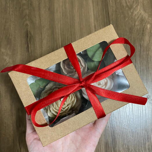 Kit 3 velas aromaticas premium - Flores