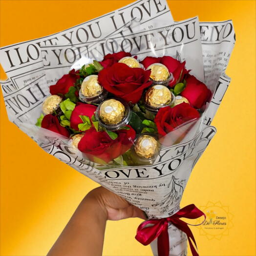 Buquê Brilho Doce Rosas -🌷 DIA DAS MÃES