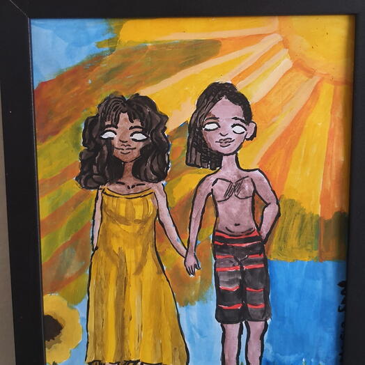 Casal de orixas sob encomenda