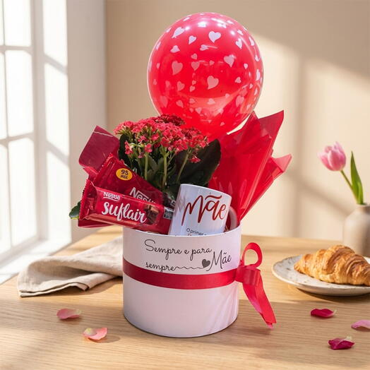 Cesta de Cafe da Manhã Dia das Mães - Box Ela Merece um Mimo
