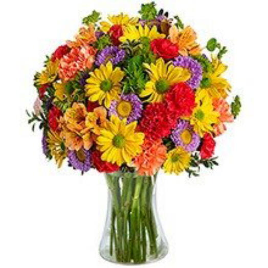 Flores no vaso nobre