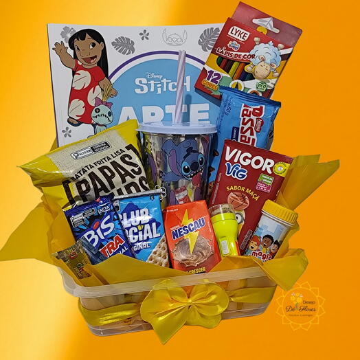 Cesta da Tarde Alegre Stitch