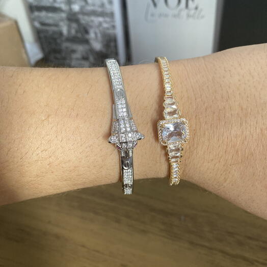 Bracelete Dourado Luxo Semijoia