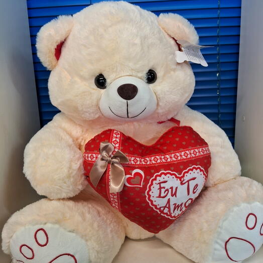 Urso coração Eu te amo