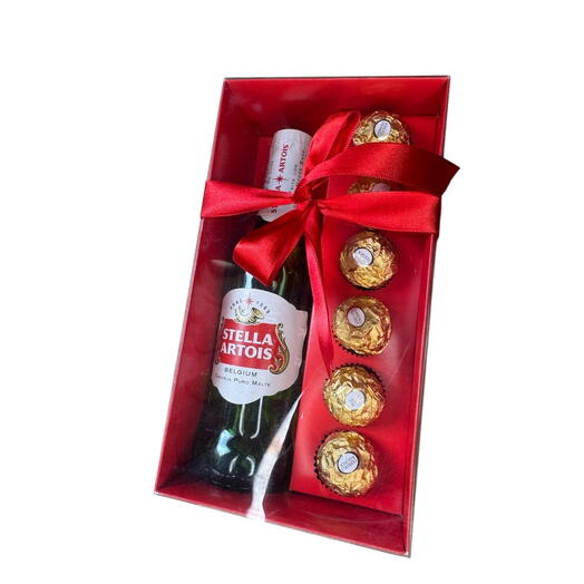 Kit Presente Cerveja e Bombons