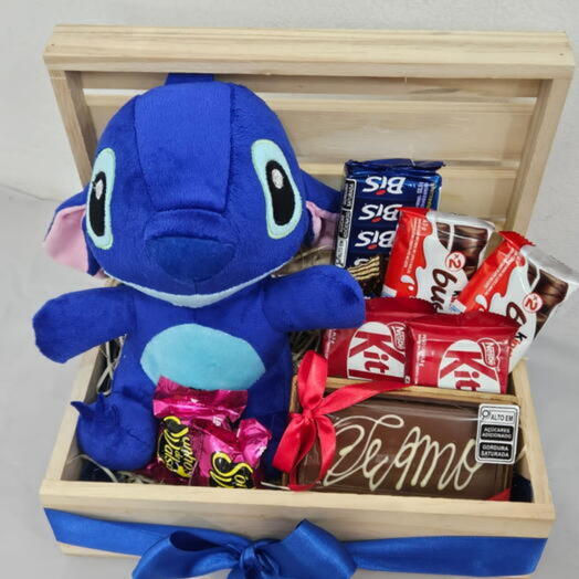 Cesta Stitch Azul