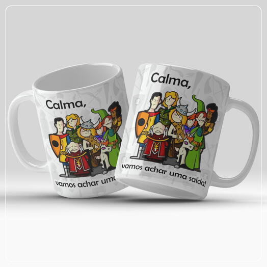 Caneca Motivacional - Calma, vamos Achar Uma saida