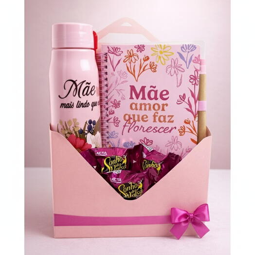 Box Amor em Cada Detalhe com Garrafa e Chocolates C56