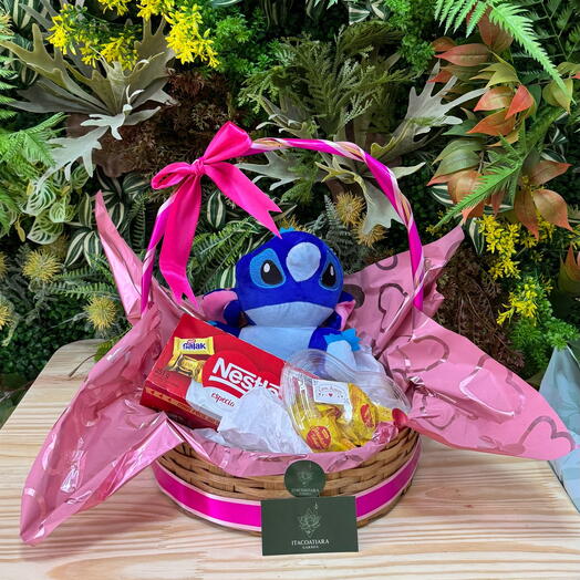 Cesta Stitch Azul