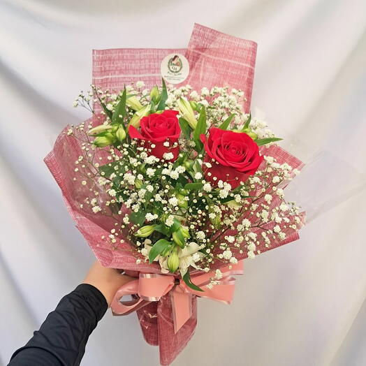 Arranjo de 2 Rosas Premium