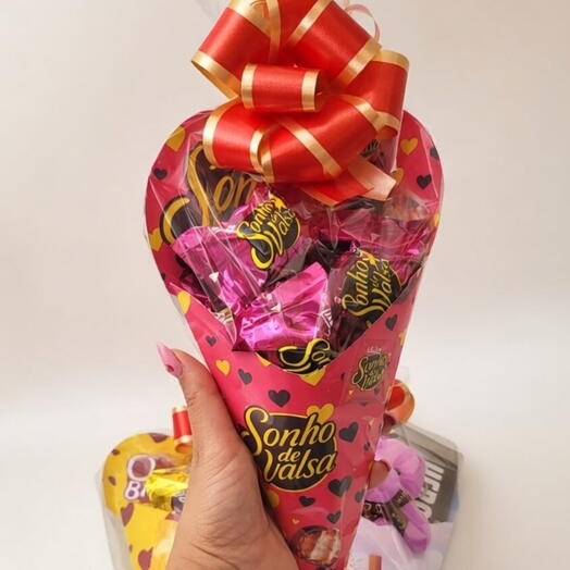 Cones Buquês de bombons personalizado