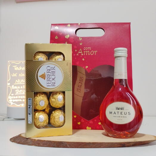 Caixa Com Amor Rose