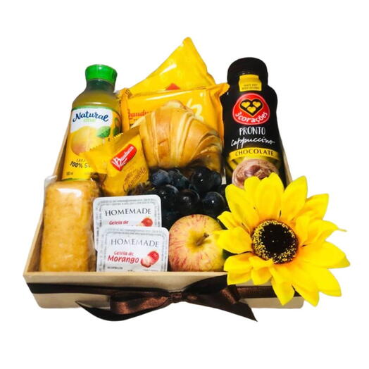 Cafe da Manhã da Felicidade com Girassol