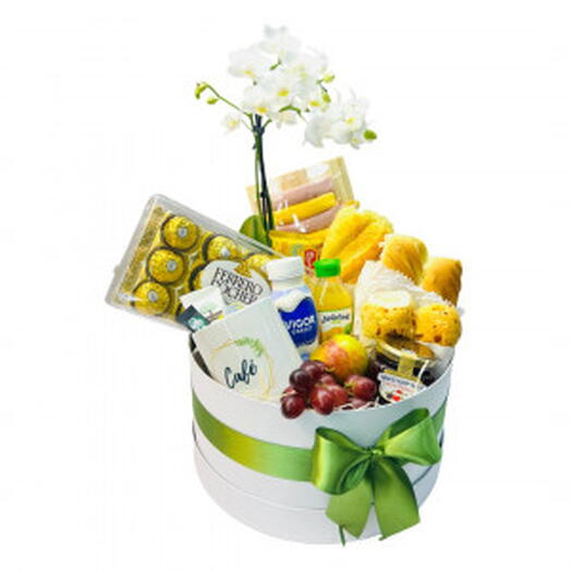 Box Cafe da Manhã Com Orquidea