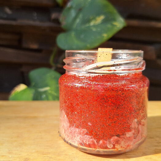 VELA AROMATICA RED FRUTAS VERMELHAS MORANGO CHAMPAGNE