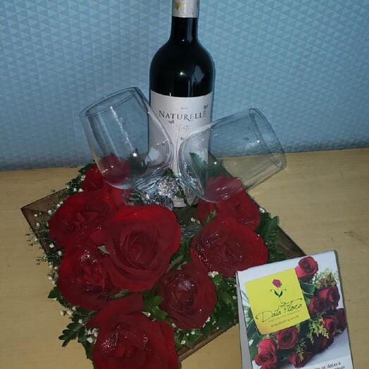 arranjo com baby vinho