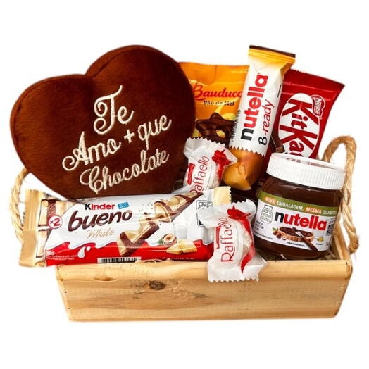 Cesta Amo + Que Chocolate
