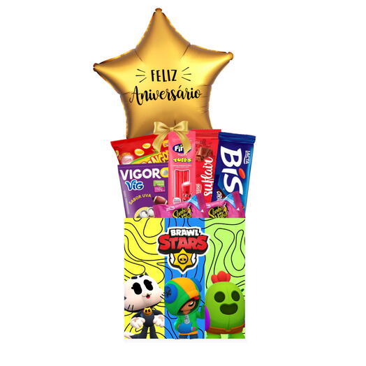 Cesta Parabens Kids - Brawl Stars