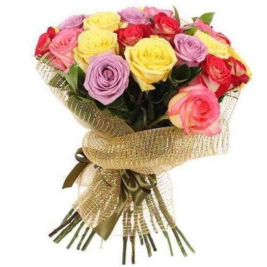 Buquê de Rosas Coloridas